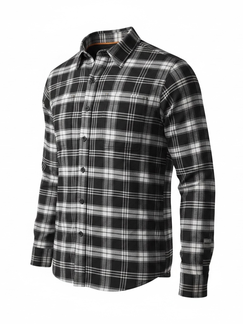 Ridgecut Tough Wear Black & Grey Plaid Button-Down Shirt